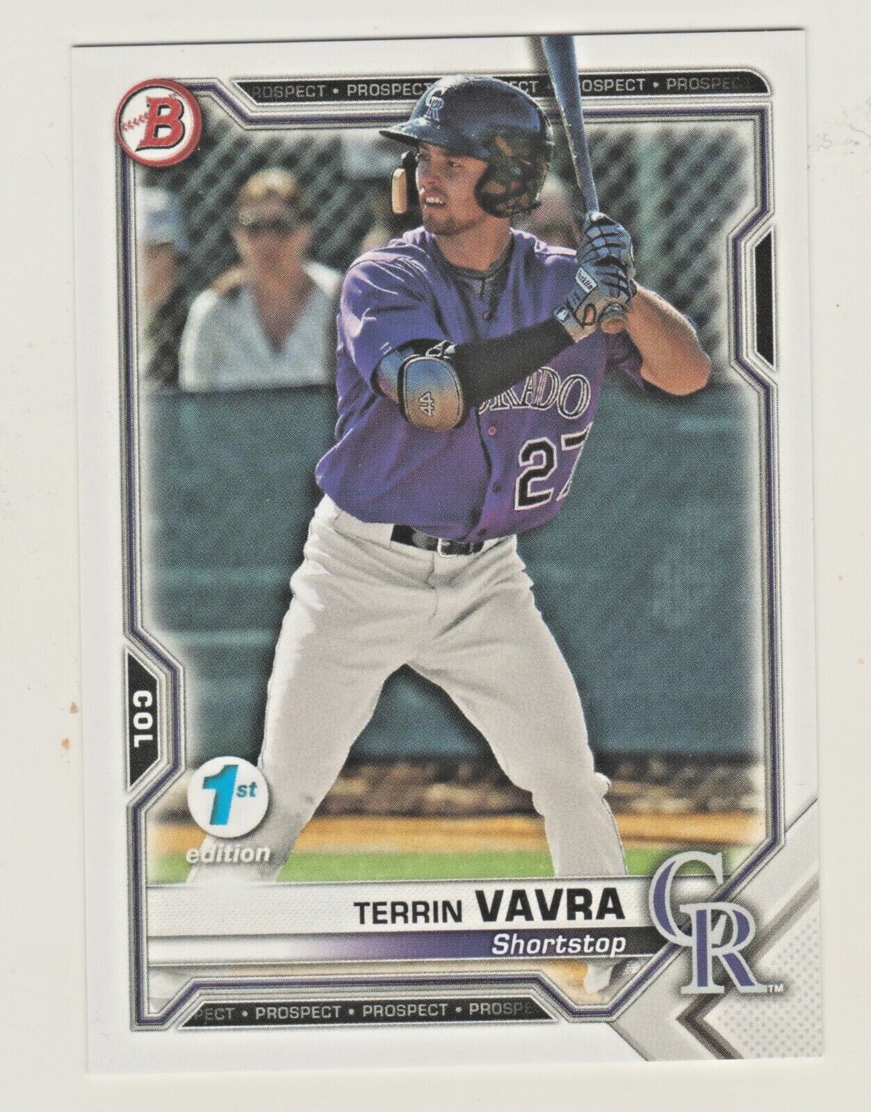 2021 Bowman FIRST 1ST EDITION #BFE-100 TERRIN VAVRA RC Rookie QTY AVAILABLE