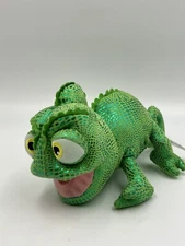 Disneyland Tangled Pascal Plush  Chameleon metallic green lizard Rapunzel  11 In