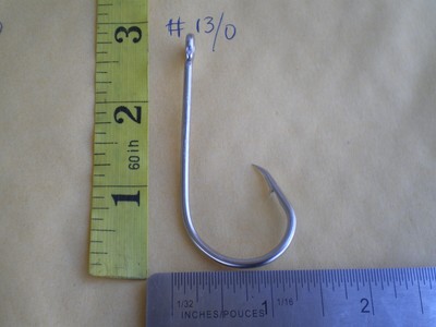 10 PCS. STAINLESS STEEL LONG SHANK CIRCLE HOOKS, 39977 SIZE #13/0 | eBay