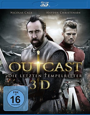 OUTCAST-DIE LETZTEN TEMPELRITTER - NICOLAS CAGE/+ 3D/2D BD  BLU-RAY NEU 