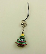 Christmas Tree googly eyes Cell phone charm purse strap