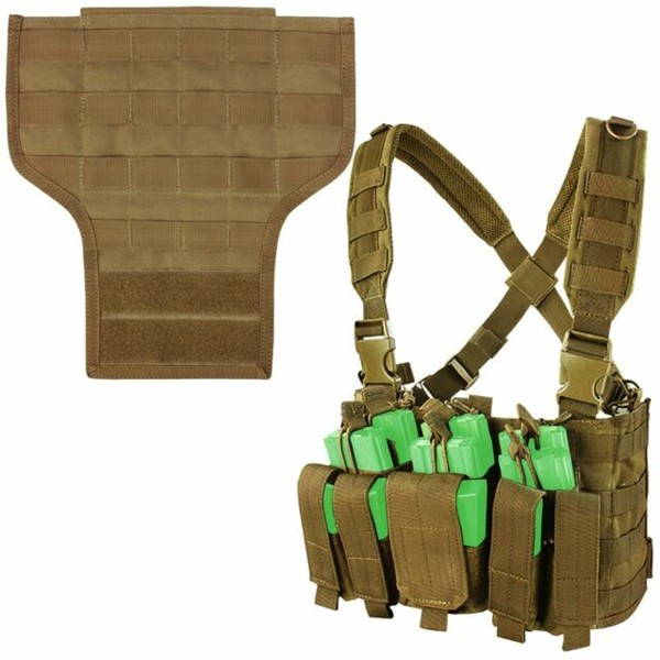 Condor Mcr5 Tactical Recon Chest Rig & MOLLE Bib Integration Kit Coyote