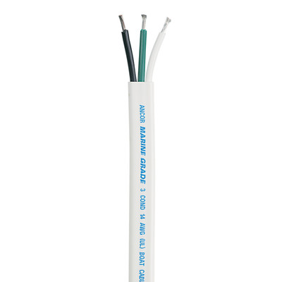 Ancor Marine 14/3AWG Boat Flat Triplex Tinned Copper Electrical Wire ...