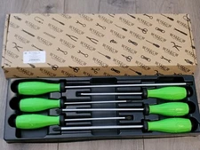VIM 6pc Soft Grip Handle Pro Flat & Phillips Screwdriver Set Green #SD100