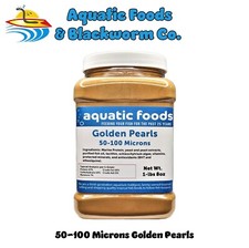 Golden Pearls 50-100 Microns Powder , Newly Hatched Fry, Babies, Corals, Reefs