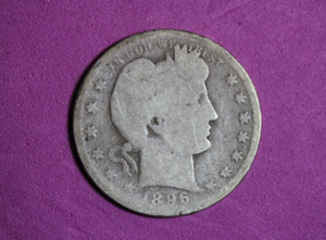 1896-O Barber Quarter #P16697