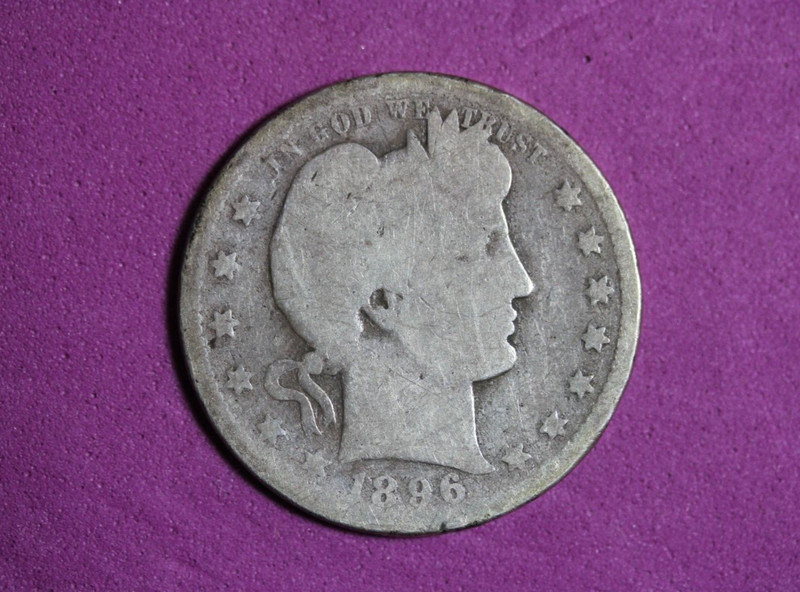 1896-O Barber Quarter #P16697