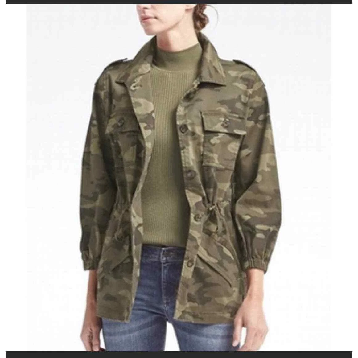 Banana Republic Women’s Camo Utility Jacket Size: XS