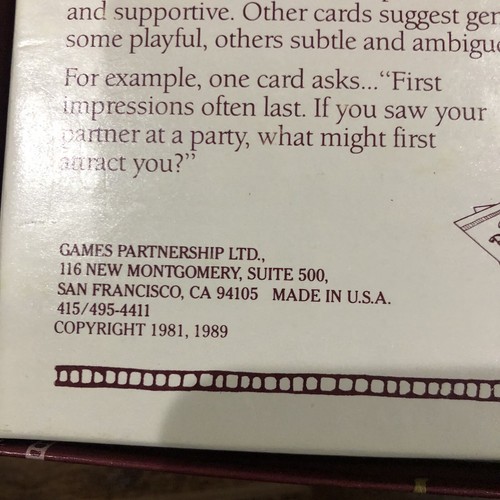 New An Enchanting Evening Couples Board Game Date Night Romantic - Picture 10 of 10
