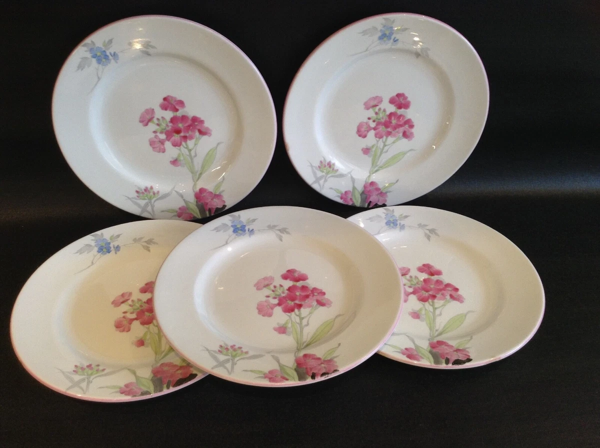 Vintage Shelley Floral Pink China Side Plates x 5 W 12311
