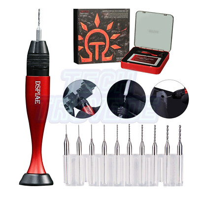 DSPIAE Upgraded Universal Gripping Handle Hand Drill Set Hobby Craft Model Tools