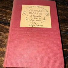 Antique 1928 Charles Dickens A Biography From New Sources By Ralph Straus