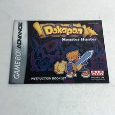 Dokapon Monster Hunter Instruction Booklet ONLY Game Boy Advance, GBA Original