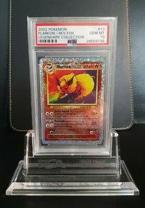 Legendary Collection Reverse Holo Flareon 10/110 — PSA 10 GEM MINT - POP 42