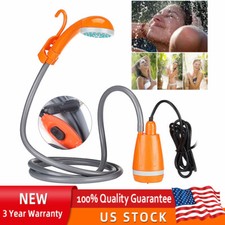 Portable Outdoor Shower System with 5L/min Water Pump for Camping