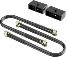 2‘’ Rear Lift Kit U-Bolts Block for 1999-2022 Ford F250 F350 Super Duty 2WD 4WD