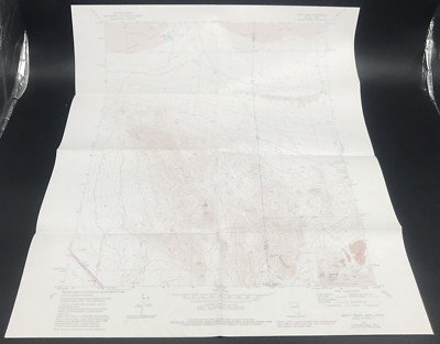 1982 Leppy Peak Nevada Utah Quadrangle Geological Survey Topo Map 22'' x 27'' USGS