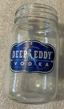 Deep Eddy Vodka Mason Jar Clear Glass Rare Collectible Drinking Drink Sexy