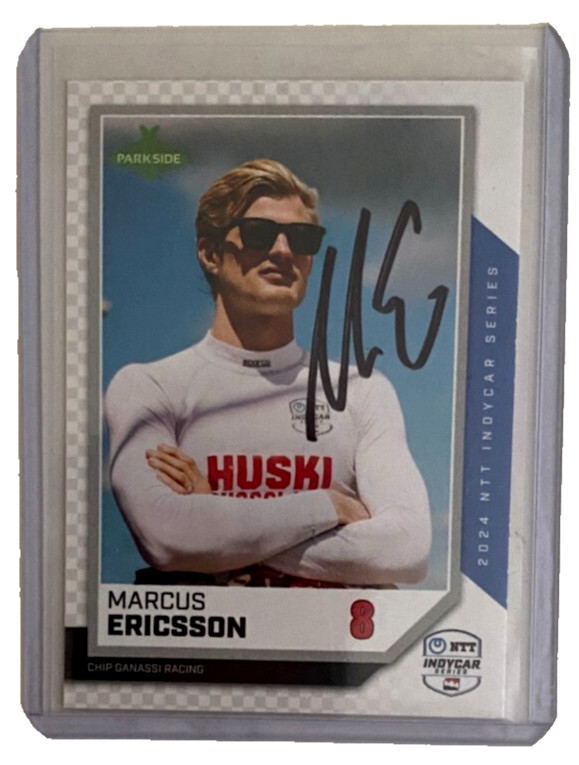 MARCUS ERICSSON SIGNED NTT INDY 500 RACING INDY CAR PARKSIDE HUSKY CHIP GANASSI