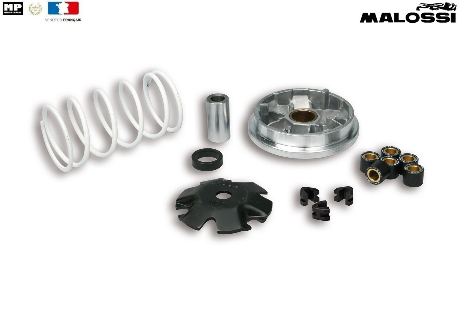 Variateur MALOSSI en alliage renforcé pour la transmission des Peugeot Ludix 50