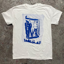 Vtg The Clash Band In Concert Cotton White For Men Women Shirt SE141