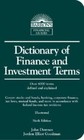 Dictionary of Finance and Investment Terms (Barron's Financial Guides) - GOOD