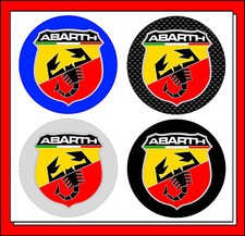 adesivi Tipo ABARTH scudetto per cerchi auto 4 PEZZI