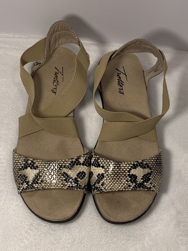 Trotters Women's slip on Elastic Strap Sandals Size 7 M comfortable - Picture 18 of 18
