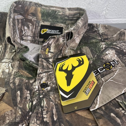 Scent Shield Recon System Layer One Camo Hunting Shirt Mens Size 2XL Real Tree - Picture 12 of 12