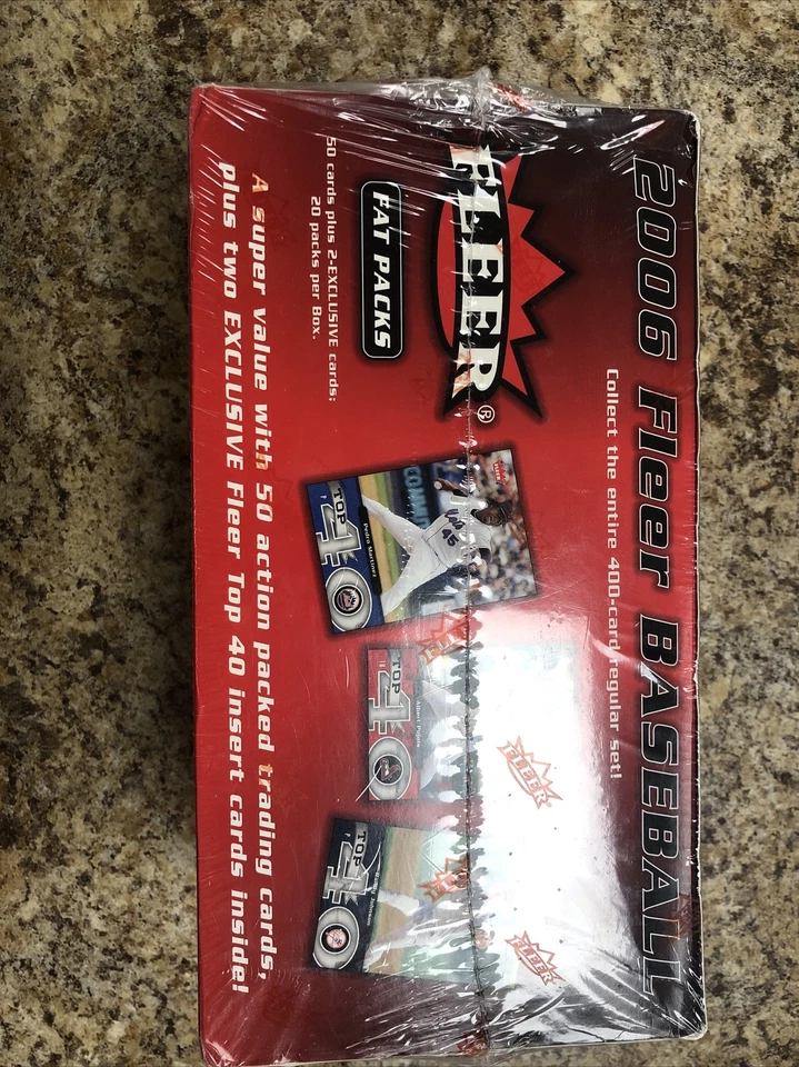 Fleer 2006 paquete de grasa sellado de fábrica caja de cera Jumbo 20 paquetes 50+ tarjetas/paquete insertos Foto 3 de 4