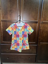 Marilyn Monroe By MediChic Colorful And Hot Pink Scrub Top S