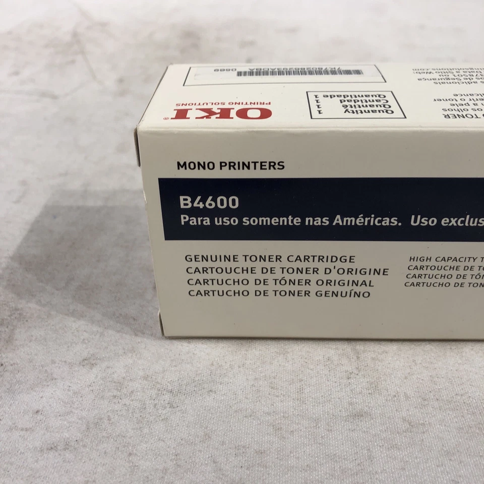 43502001 New Genuine Oki Black High Capacity Toner Cartridge for the B4600 - Image 2 of 4