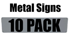 Blank Metal Signs Wall Decor Sign DIY Projects UV Printing Materials - 10 Pack