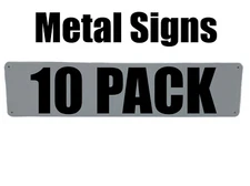 Blank Metal Signs Wall Decor Sign DIY Projects UV Printing Materials - 10 Pack