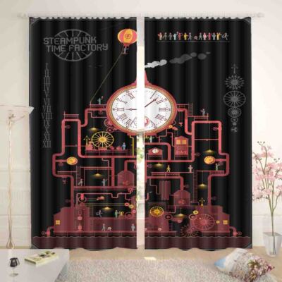 Preliminary Copyright 3D Curtain Blockout Photo Printing Curtains Drape Fabric