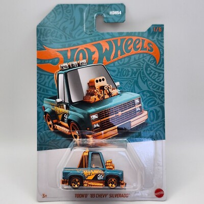 Hot Wheels 83 Chevy Silverado Toon'd Metalflake Teal 56th