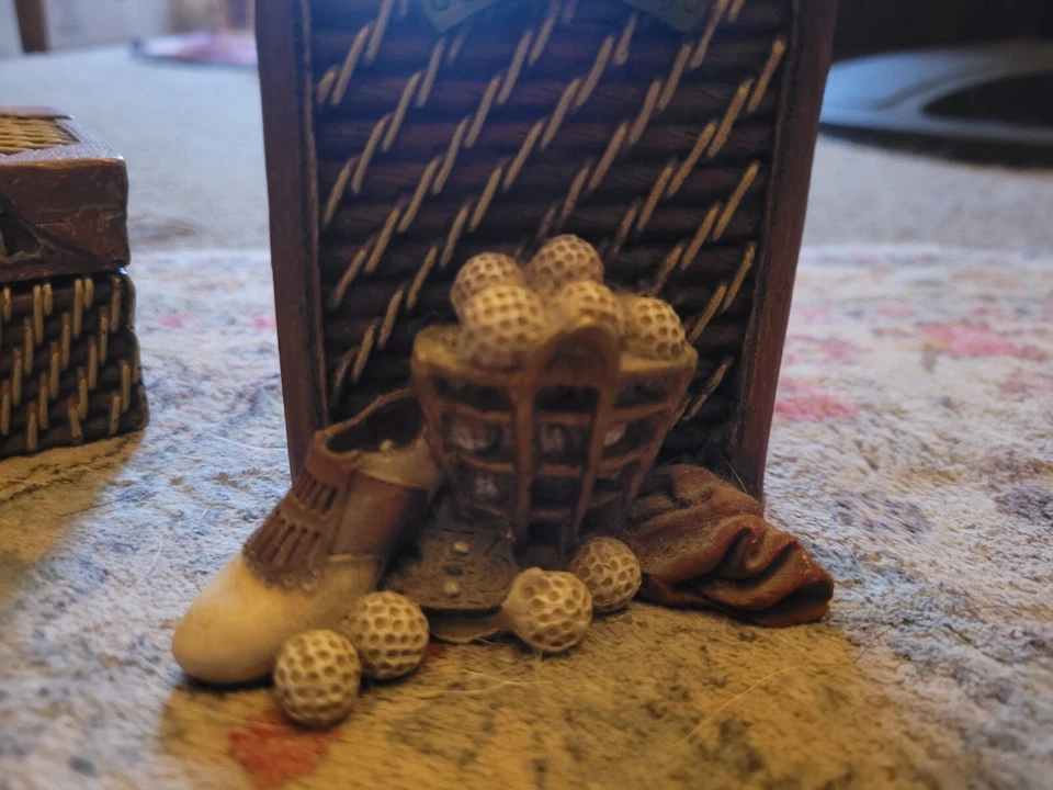 Vintage Golf Desk Decor Pencil Holder And Keepsake Box - Image 2 of 4