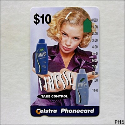 Telstra Finesse Shampoo Sportsgirl A960733a 1103 $10 Phonecard (PH5)