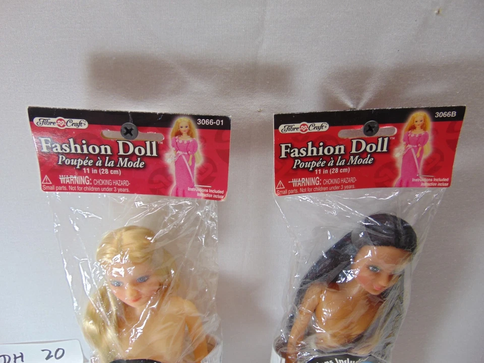 ¡NUEVO! Muñeca niña de moda clásica artesanal de fibra posable 11 pulgadas Lote Mixto de 2 Foto 4 de 4