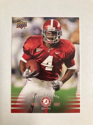 2012 Upper Deck University of Alabama football card #74 Tyrone Prothro