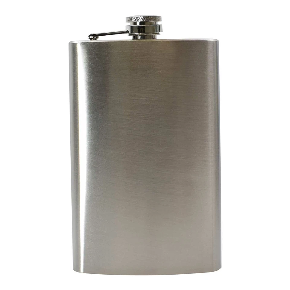 Giant Hip Flask Amazing Gift Personalised - 64oz. 12oz. or 10oz Engraved FREE - Image 3 of 4