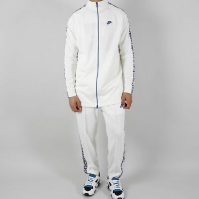 Nike Sportswear Taped Poly Full-Zip Track Jacket Sail White NEW