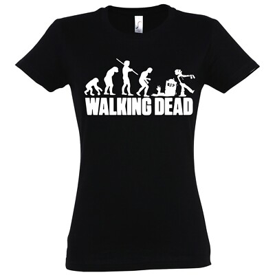 Youth Designz Walking Dead Damen T-Shirt Nerd Zombies Serie Rick Überleben Fun