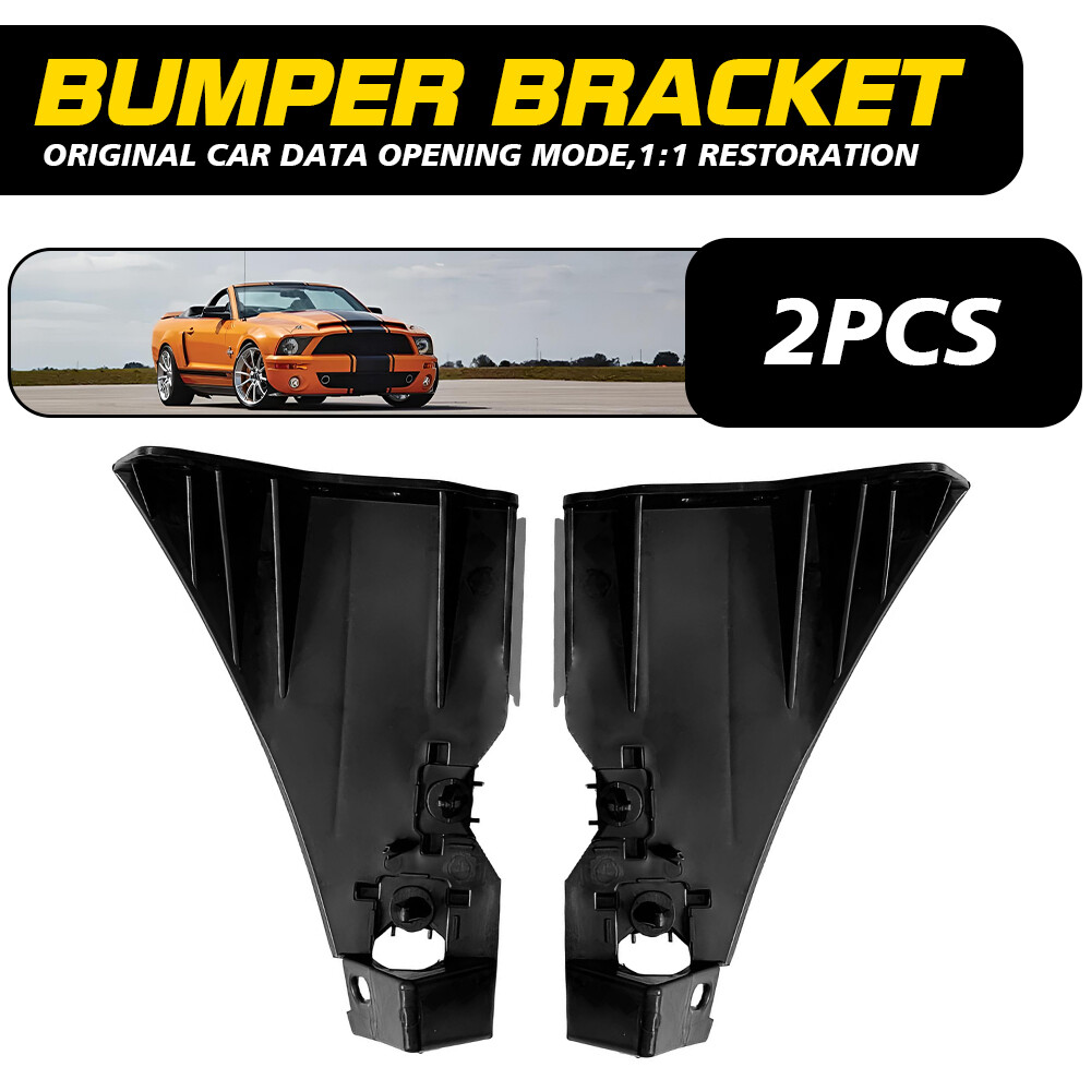 2005-09 Ford Mustang Front Bumper Bracket Set Steel Reinforced Support Cover EPU