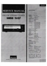 Servizio Manuale di Istruzioni per Sansui TU-517