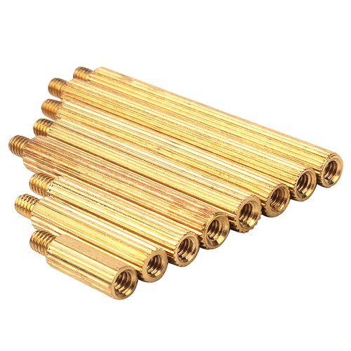 Rounded Knurled Brass Spacer Standoff Mount Fixing | PCB | Metric | Bolts M2 - Picture 4 of 47
