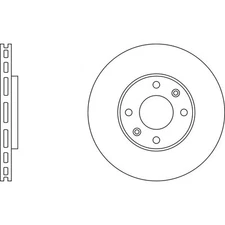 Apec Blue Brake Disc - Front SDK6040 - For selected Citroen Peugeot Vauxhall