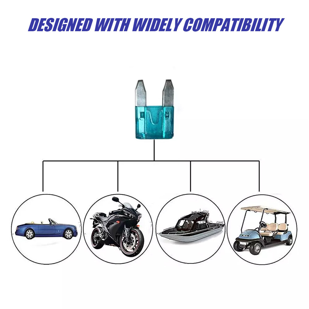 120PCS Mini Blade Fuse Assortment Auto Car Motorcycle SUV FUSES Kit APM ATM