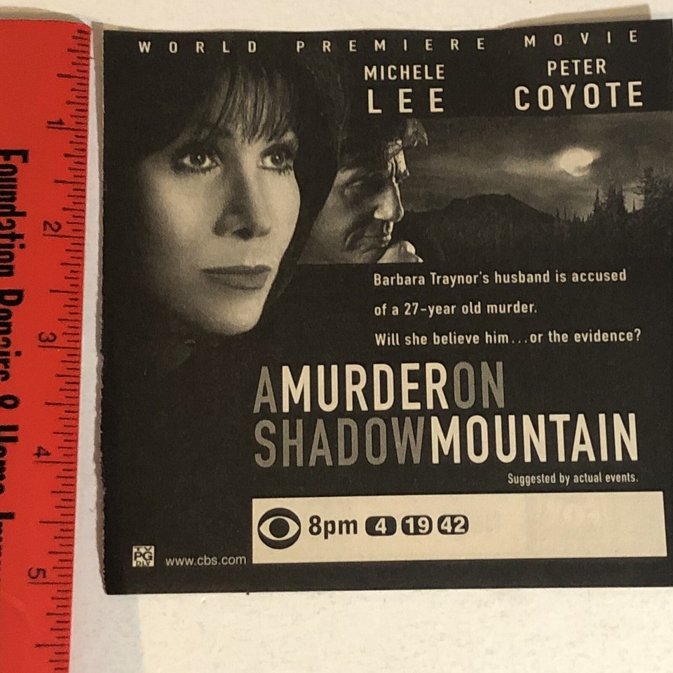 A Murder On Shadow Mountain Tv Guide Print Ad Michele Lee Peter Coyote a-murder-on-shadow-mountain-tv-guide-print-ad-michele-lee-peter-coyote