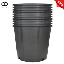 Heavy Duty 3 Gallon Premium Plastic Nursery Pots Flower Plant Pots 10 Pack